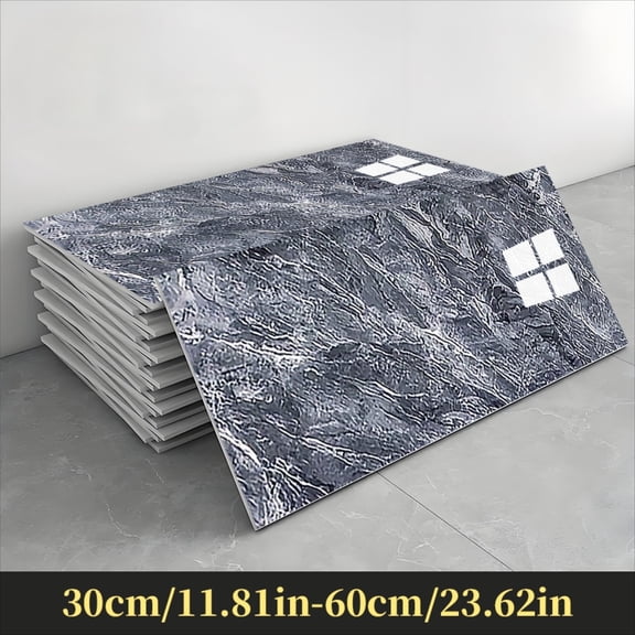 Peel and Stick Wall Panels, Marble PVC Waterproof Backsplash Tiles for Kitchen, Bathroom, Peel and Stick Tile