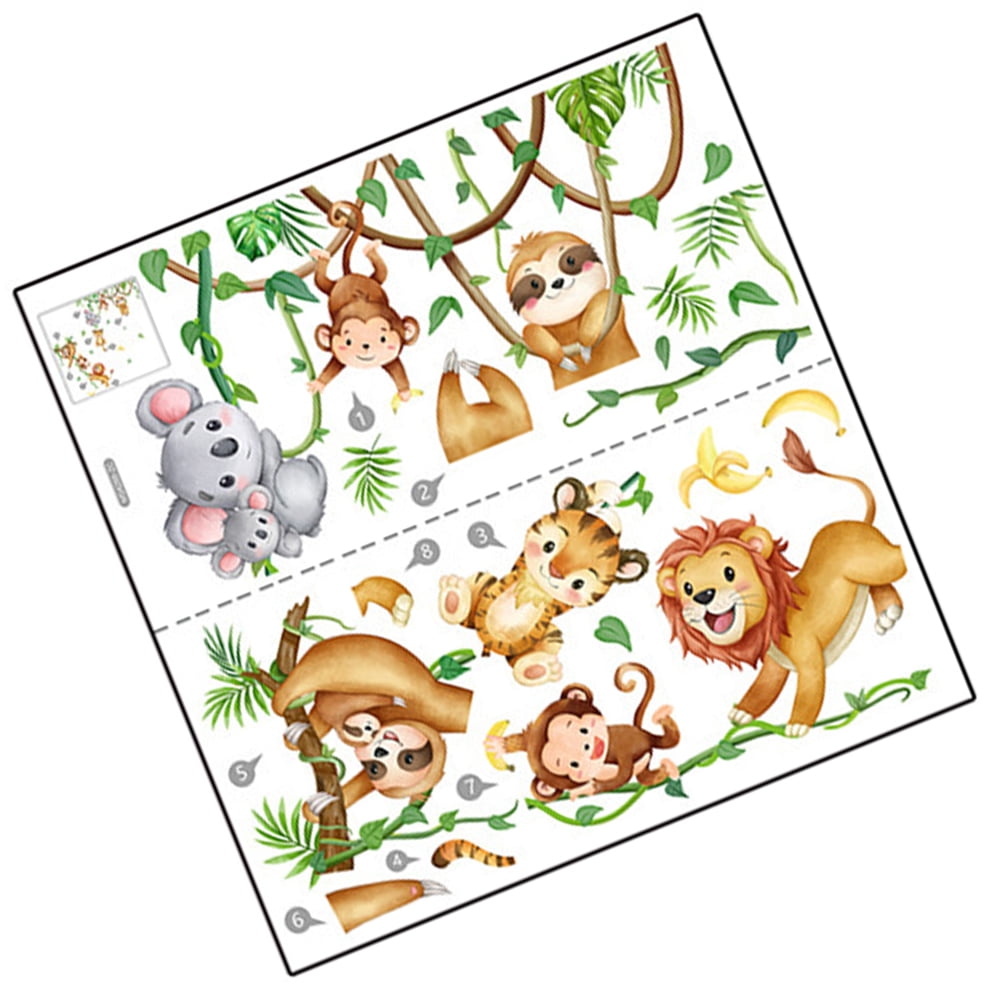 Peel and Stick Wall Sticker Decorate Animal Picks Stickers Bedroom