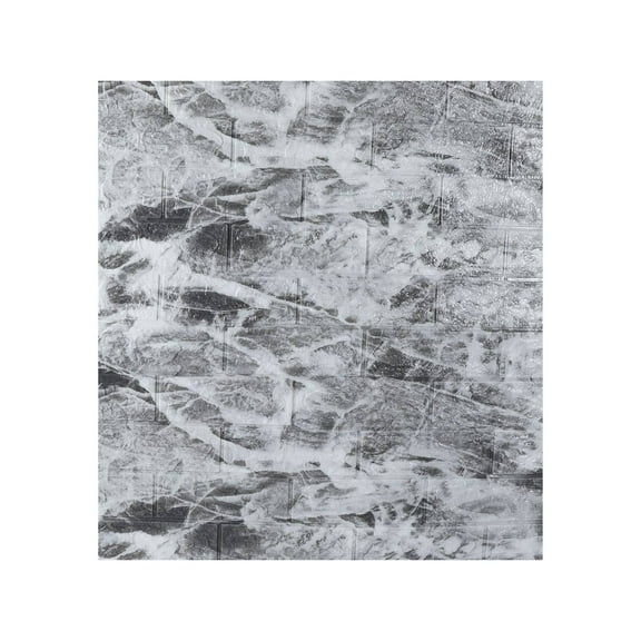 Peel and Stick Wall Stickers,Marble Crystal Self-Adhesive Tile Decals for Kitchen, Bathroom, Floor,H,30.3x27.5 In