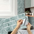 thumbnail image 1 of Peel and Stick Wall Tile Stickers,6PC Waterproof PVC Self-Adhesive Decals for Kitchen, Bathroom,J,6PC(15cm×30cm),Wall stickers, 1 of 7
