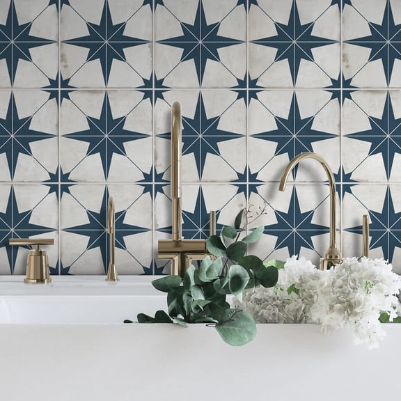 Peel and Stick Wallpaper 17.1"x118" Blue  Vinyl Contact Paper for Bedroom Kitchen Removable Self-Adhesive Wall Paper