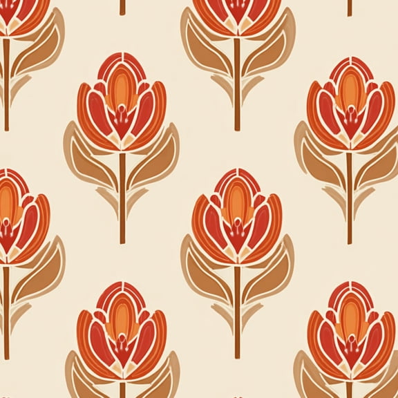 Peel and Stick Wallpaper 70s Retro floral leaf Self Adhesive Removable Renter Friendly Contact Paper for Bedroom 17.7in x 118in