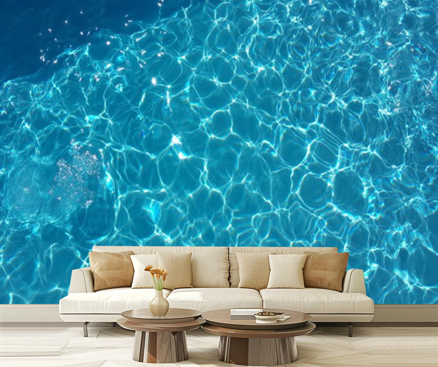 Peel and Stick Wallpaper Abstract Water Surface Swimming Pool Modern ...