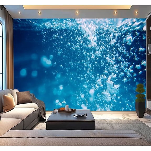 Peel and Stick Wallpaper Air bubbles water Modern Art Wall Mural Decor Self Adhesive and Removable 100in x 144in