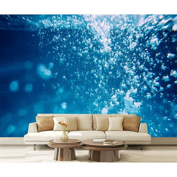 Peel and Stick Wallpaper Air bubbles water Modern Art Wall Mural Decor Self Adhesive and Removable 69in x 98in