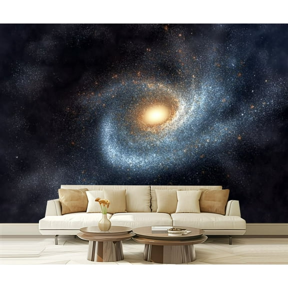 Peel and Stick Wallpaper Big Spiral 3D Rendered Modern Art Wall Mural Decor Self Adhesive and Removable 69in x 98in