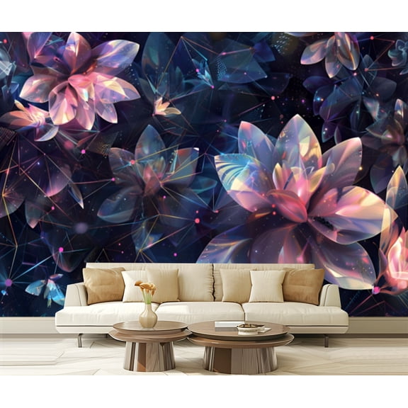 Peel and Stick Wallpaper Canvas Abstract Geometric Patterns Modern Art Wall Mural Decor Self Adhesive and Removable 69in x 98in