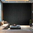 thumbnail image 1 of Peel and Stick Wallpaper Canvas Black metal texture Modern Art Wall Mural Decor Self Adhesive and Removable 100in x 144in, 1 of 8