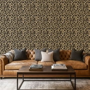 Peel and Stick Wallpaper Canvas Contact Paper Leopard texture animal print seamless Self Adhesive and Removable 17in x 118in