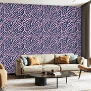 Peel and Stick Wallpaper Canvas Contact Paper Seamless tiger stripes zebra skin African animal print Trendy Self Adhesive and Removable 24in x 118in
