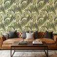 thumbnail image 1 of Peel and Stick Wallpaper Canvas Contact Paper Tropical palm leaves jungle leaf seamless floral Self Adhesive and Removable 17.7in x 118in, 1 of 8