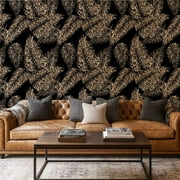 Peel and Stick Wallpaper Canvas Contact Paper animal abstract work snake leopard skin mixed patterns Self Adhesive and Removable 17in x 118in