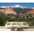 thumbnail image 1 of Peel and Stick Wallpaper Canvas Garden Gods Pikes Peak Modern Art Wall Mural Decor Self Adhesive and Removable 69in x 98in, 1 of 6