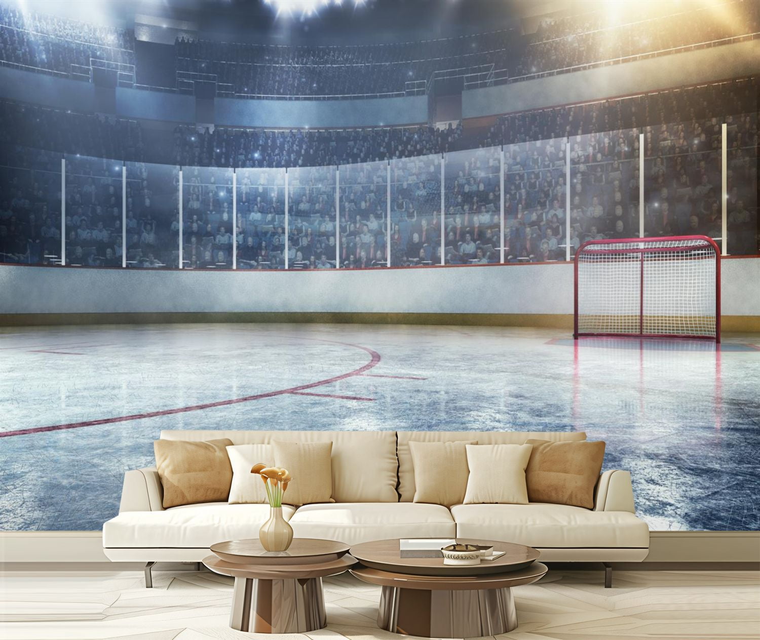 Peel and Stick Wallpaper Canvas Hockey Modern Art Wall Mural Decor Self ...