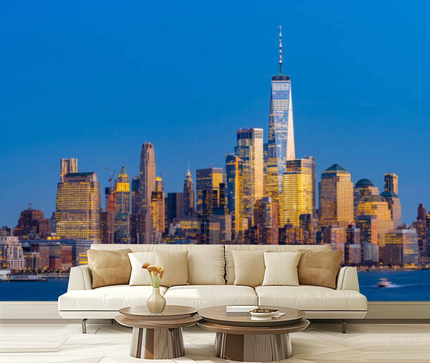 Peel and Stick Wallpaper Canvas Lower New York Modern Art Wall Mural ...