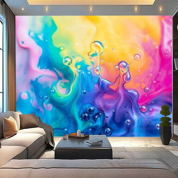 Peel and Stick Wallpaper Canvas Modern Art Wall Mural Decor Self Adhesive and Removable 100in x 144in