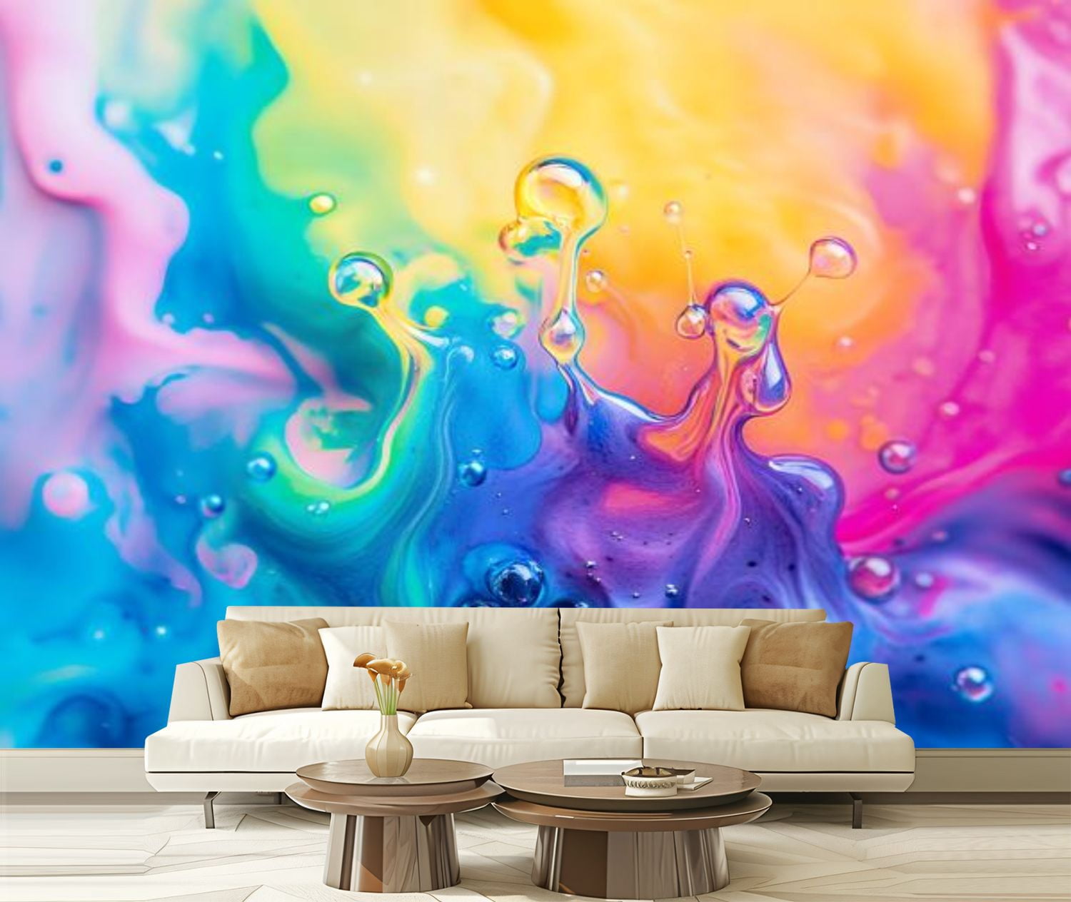 Peel and Stick Wallpaper Canvas Modern Art Wall Mural Decor Self ...