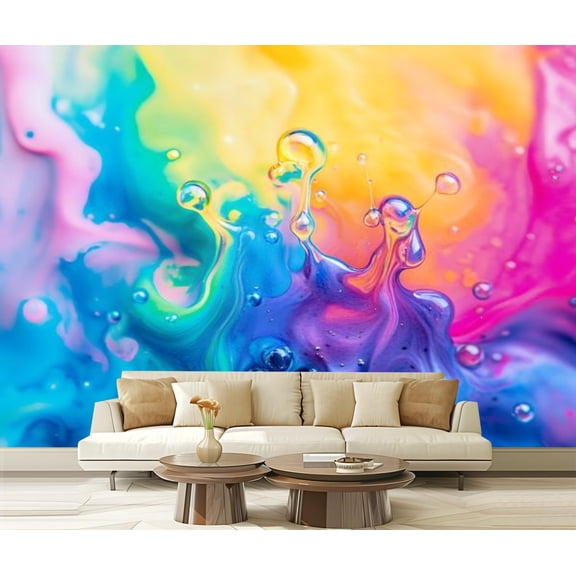 Peel and Stick Wallpaper Canvas Modern Art Wall Mural Decor Self Adhesive and Removable 69in x 98in