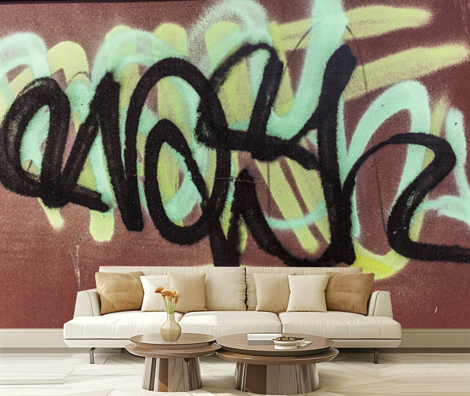Peel and Stick Wallpaper Canvas Street art Modern Art Wall Mural Decor ...