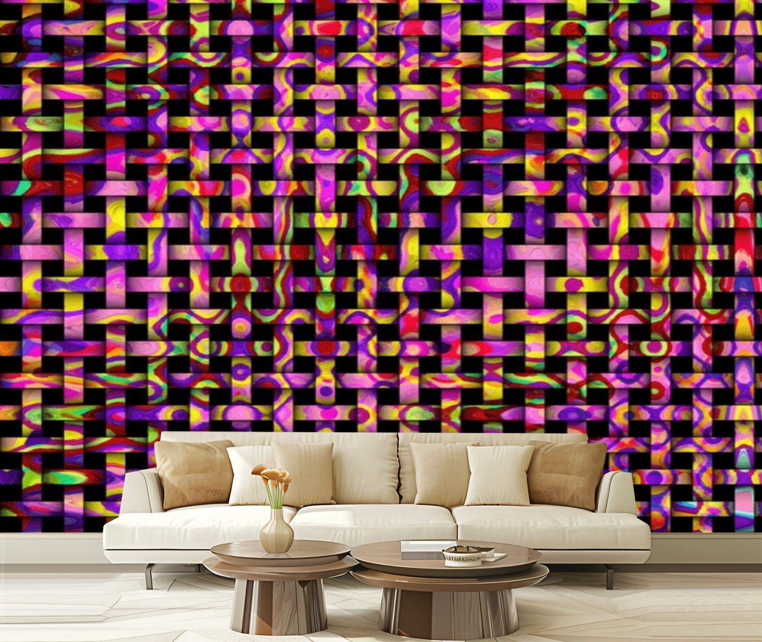 Peel and Stick Wallpaper Canvas Weave Graphics Textures Modern Art Wall ...