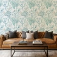 thumbnail image 1 of Peel and Stick Wallpaper Contact Paper Abstract Coral Reef Blue Tones Self Adhesive and Removable 17.7in x 118in, 1 of 8