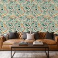 thumbnail image 1 of Peel and Stick Wallpaper Contact Paper Deer Nature Forest Plants Art Deco Flowers Leaves Berries Foliage Self Adhesive and Removable 17.7in x 118in, 1 of 8