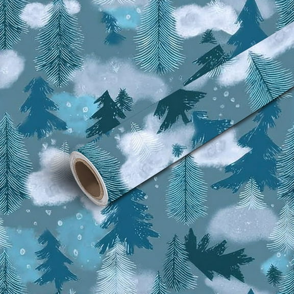 Peel and Stick Wallpaper Contact Paper Fir Tree for clothing Self Adhesive and Removable 17.7in x 118in