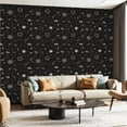 thumbnail image 1 of Peel and Stick Wallpaper Contact Paper Galaxy Outer Space Night Sky Bright Star Moon Ceiling Nursery Kids Self Adhesive and Removable 24in x 118in, 1 of 6