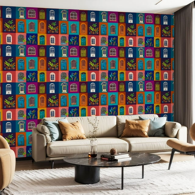 Peel and Stick Wallpaper Contact Paper Goan windows are made from ...