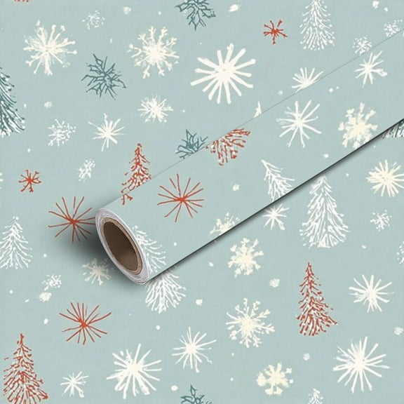 Peel and Stick Wallpaper Contact Paper Hand drawn winter Doodle Christmas New Year backdrop Self Adhesive and Removable 17.7in x 118in