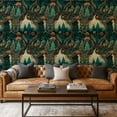 thumbnail image 1 of Peel and Stick Wallpaper Contact Paper Modern Forest Moody Jungle Botanical Bedroom Bathroom Tropical Self Adhesive and Removable 17.7in x 118in, 1 of 8