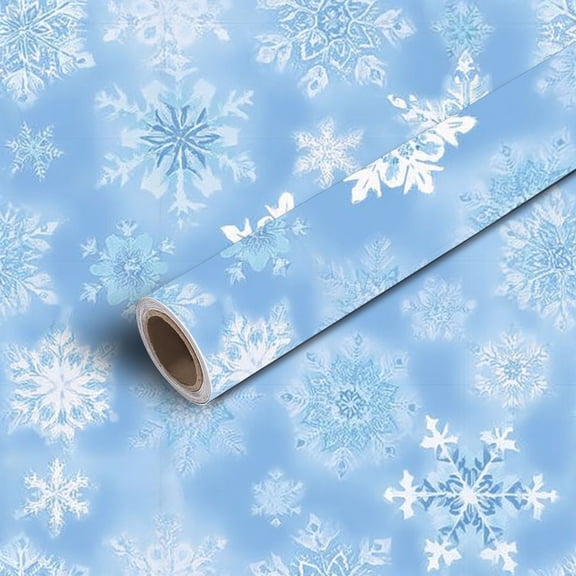 Peel and Stick Wallpaper Contact Paper Snowflakes Self Adhesive and Removable 24in x 118in