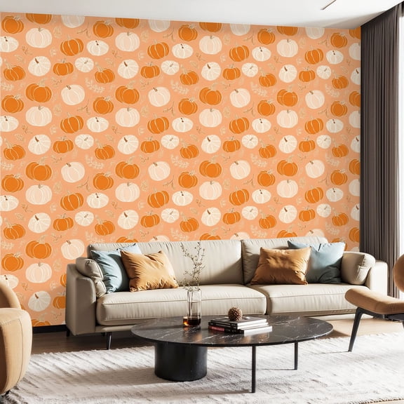 Peel and Stick Wallpaper Contact Paper Thanksgiving day repeating print Self Adhesive and Removable 24in x 118in