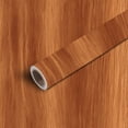 thumbnail image 1 of Peel and Stick Wallpaper Contact Paper Wooden Texture Rich Orange Brown Tones Self Adhesive and Removable 17.7in x 118in, 1 of 8