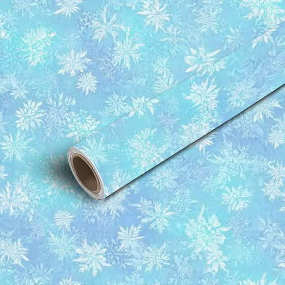 Peel and Stick Wallpaper Contact Paper hand drawn doodle snowflake winter Self Adhesive and Removable 17.7in x 118in