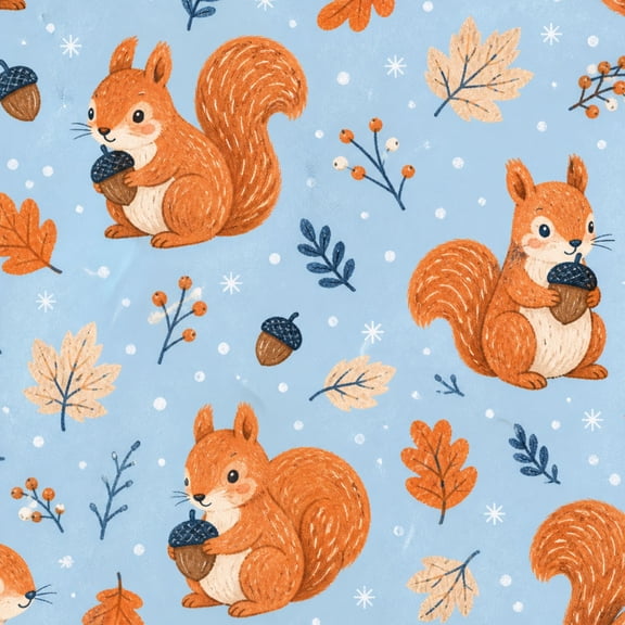 Peel and Stick Wallpaper Cute Squirrel Vinyl Self Adhesive Contact Paper Removable Wall Paper for Bedroom Kitchen 17.7" x118" Renter Friendly