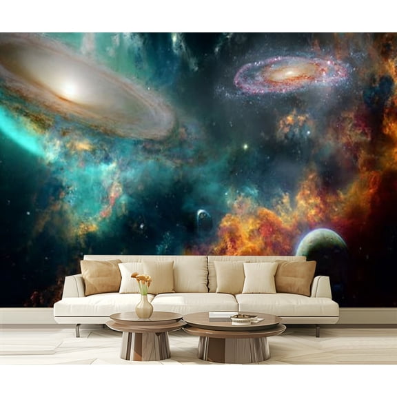 Peel and Stick Wallpaper Deep Space Modern Art Wall Mural Decor Self Adhesive and Removable 69in x 98in