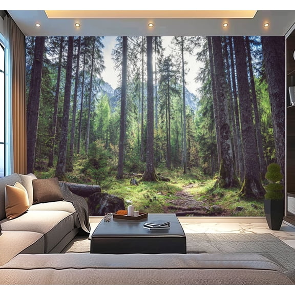 Peel and Stick Wallpaper Forest Alps Modern Art Wall Mural Decor Self Adhesive and Removable 100in x 144in