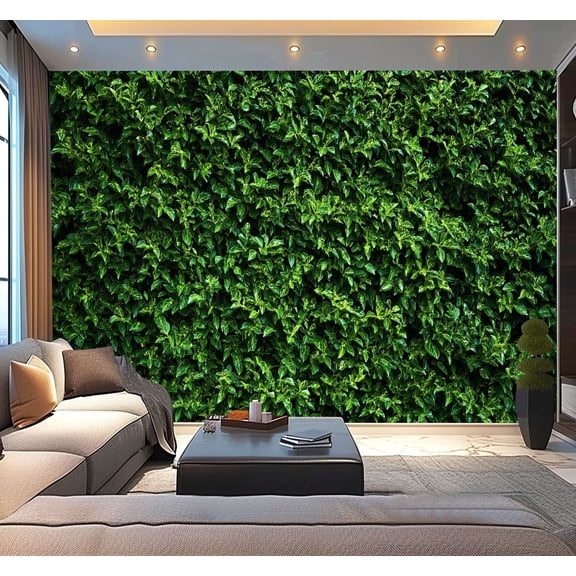 Peel and Stick Wallpaper Green vine wall texture Tropical Modern Art Wall Mural Decor Self Adhesive and Removable 100in x 144in