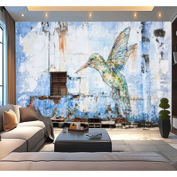 Peel and Stick Wallpaper IPOH MALAYSIA 23 NOV 2015 wall art painted by famous Modern Art Wall Mural Decor Self Adhesive and Removable 100in x 144in