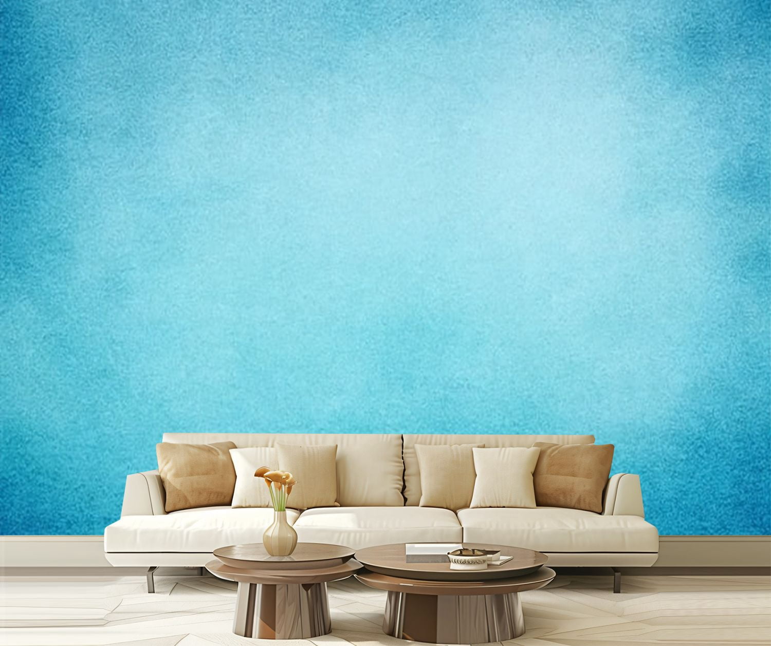 Peel and Stick Wallpaper Light Blue paper texture Modern Art Wall Mural ...