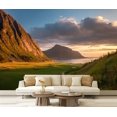 thumbnail image 1 of Peel and Stick Wallpaper Panoramic view colorful sunrise mountains Modern Art Wall Mural Decor Self Adhesive and Removable 69in x 98in, 1 of 8