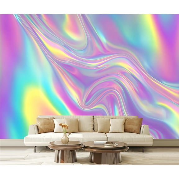 Peel and Stick Wallpaper Pastel Swirl Abstract Design Soft Gradient Modern Art Wall Mural Decor Self Adhesive and Removable 69in x 98in
