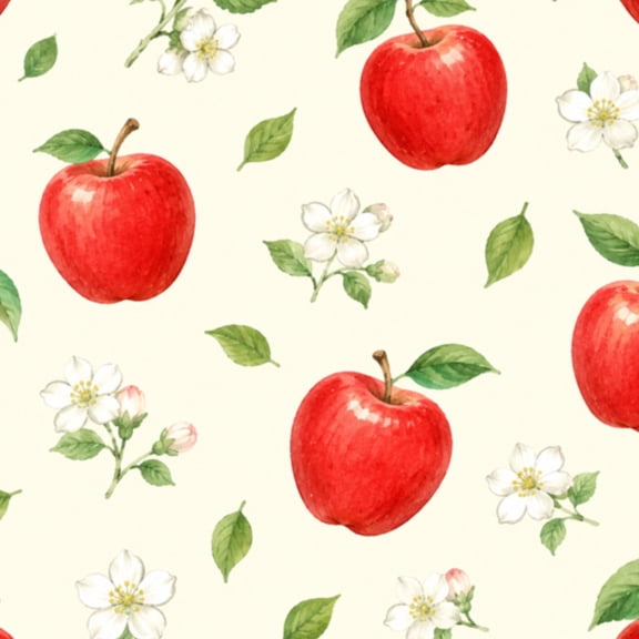 Peel and Stick Wallpaper Red Apples Green Leaves Wall Mural 23.6in x 9.8ft Self Adhesive Removable Wall Paper Renter Friendly Wallpaper for Bedroom