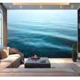 thumbnail image 1 of Peel and Stick Wallpaper Ripples blue water surface Modern Art Wall Mural Decor Self Adhesive and Removable 100in x 144in, 1 of 8
