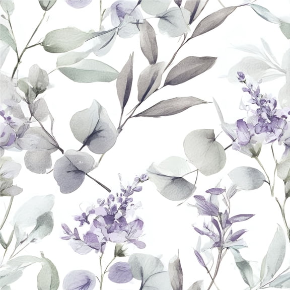 Peel and Stick Wallpaper Seamless Watercolor Eucalyptus Self Adhesive Removable Renter Friendly Contact Paper for Bedroom 24in x 118in