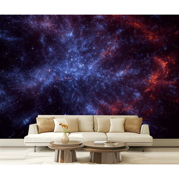 Peel and Stick Wallpaper Space stars Modern Art Wall Mural Decor Self Adhesive and Removable 69in x 98in