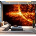thumbnail image 1 of Peel and Stick Wallpaper Sun solar Modern Art Wall Mural Decor Self Adhesive and Removable 100in x 144in, 1 of 8