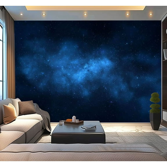 Peel and Stick Wallpaper Universe filled stars nebula galaxy Modern Art Wall Mural Decor Self Adhesive and Removable 100in x 144in