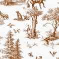thumbnail image 1 of Peel and Stick Wallpaper Vintage Botanical Animal Brown Tones Self Adhesive Removable Renter Friendly Contact Paper for Bedroom 17.7in x 118in, 1 of 8